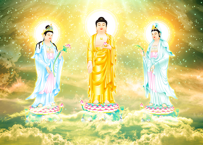 Tranh Tam Thánh Phật (4674)